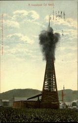 A Torpedoed Oil Well Oil Wells Postcard Postcard