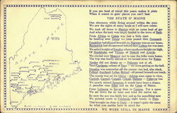 The State O' Maine Scenic, ME Postcard Postcard