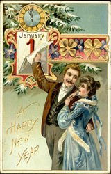 A Happy New Year Postcard