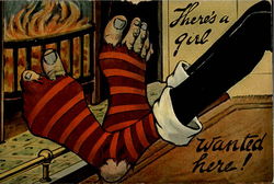 There's A Girl Wanted Here! Postcard