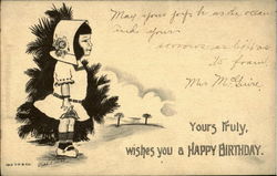 Wishes You A Happy Birthday Postcard