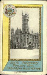 Masonic Temple Postcard