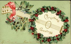 Christmas Greetings Postcard Postcard