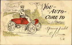 You Auto Come To Postcard