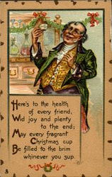 Here's to the health of every friend Postcard