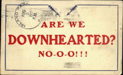 Are We Downhearted? Postcard