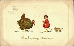 Thanksgiving Greetings Postcard