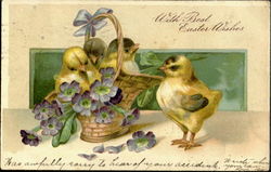 With Best Easter Wishes Postcard