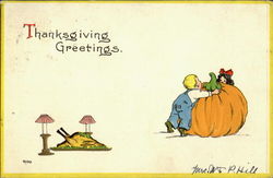 Thanksgiving Greetings Postcard