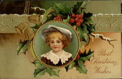 Best Christmas Wishes Children Postcard Postcard