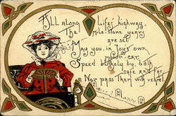 All Along Lifes Kighway Postcard