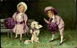 Greetings Easter Postcard Postcard