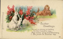 Easter Greetings Postcard