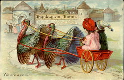 Thanksgiving Towne Children Postcard Postcard