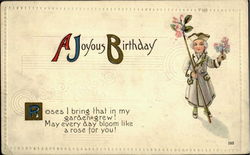 A Joyous Birthday Postcard