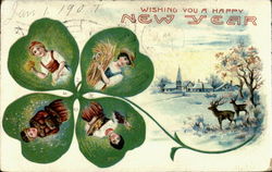 Wishing You A Happy New Year Postcard