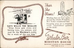 Whaler Bar, Midston House New York, NY Postcard Postcard Postcard