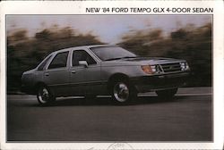 1984 Ford Tempo GLX 4-Door Sedan Cars Postcard Postcard Postcard