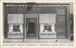 Rose Beauty Shoppe Abilene, KS Postcard Postcard Postcard