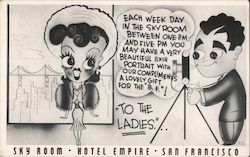 Sky Room, Hotel Empire San Francisco, CA Postcard Postcard Postcard