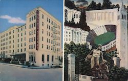 Hotel Durant & Lobby Mural by Jon Oshanna Postcard