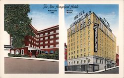 New Hungerford Hotels - Seattle and Portland Postcard