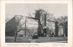 Administration Building - St. John's College Winfield, KS Postcard Postcard Postcard