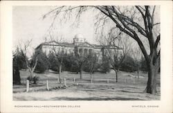 Richardson Hall - Southwestern College Postcard