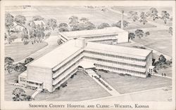 Sedgwick County Hospital and Clinic Wichita, KS Postcard Postcard Postcard