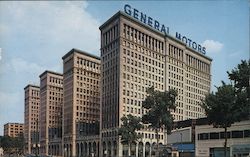 The General Motors Building Detroit, MI Postcard Postcard Postcard