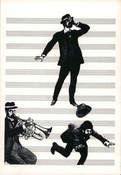 Carlo Pittore Sheet Music Mail Art Modern Postcard Postcard Postcard