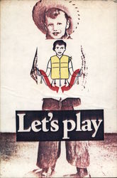 Let's Play Xerox Art Postcard Postcard Postcard