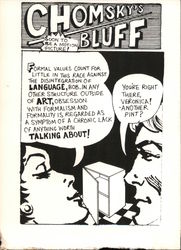 Chomsky's Bluff - Bob & Veronica Pop Art Postcard Postcard Postcard