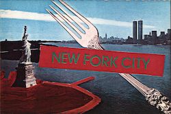 New Fork City Xerox Art Postcard Postcard Postcard