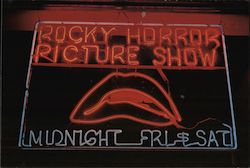 Rocky Horror Picture Show Neon Sign Photographic Art Johnny Romanek Postcard Postcard Postcard