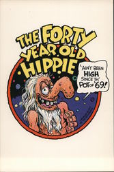 The Forty Year Old Hippie Postcard