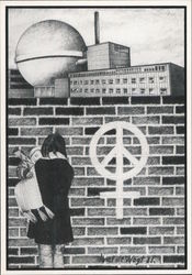 Women against the nuclear threat Janet de Wagt, 1981 Modern Postcard Postcard Postcard