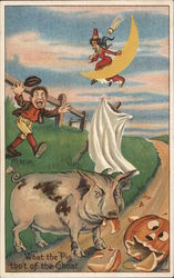 What The Pig Thought Of The Ghost Postcard