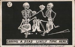 Having a Dead Lively Time Here Postcard