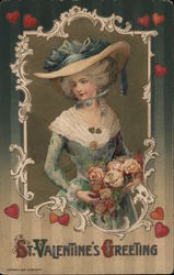 St. Valentine's Greeting Postcard