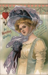 St. Valentine's Greeting Women Ellen Clapsaddle Postcard Postcard Postcard