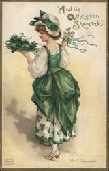 And Its O, The Green Shamrock Postcard