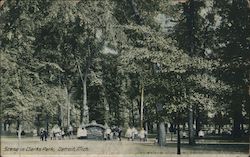 Scene in Clarks Park Postcard