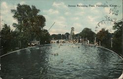 Stevens Swimming Pool Postcard