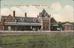 The A.T. & S.F. Passenger Depot Postcard