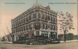 Kansas Wesleyan Business College and Students Postcard