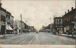 Santa Fe Avenue, looking North Salina, KS Postcard Postcard Postcard