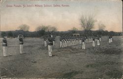 Dress Parade, St. John's Military School Postcard