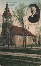 Swedish Lutheran Church, Rev. J.E. Floren, Pastor Since 1887 Postcard