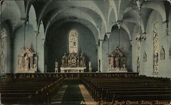 Interior of Sacred Heart Church Postcard